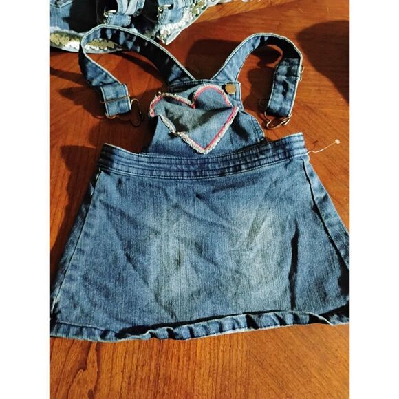 Gosh Kosh Denim Overall Skirt - Size: 18 months     (1042) - Picture 3 of 4